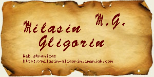 Milašin Gligorin vizit kartica